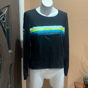 Pink Victoria’s Secret black pullover sweatshirt